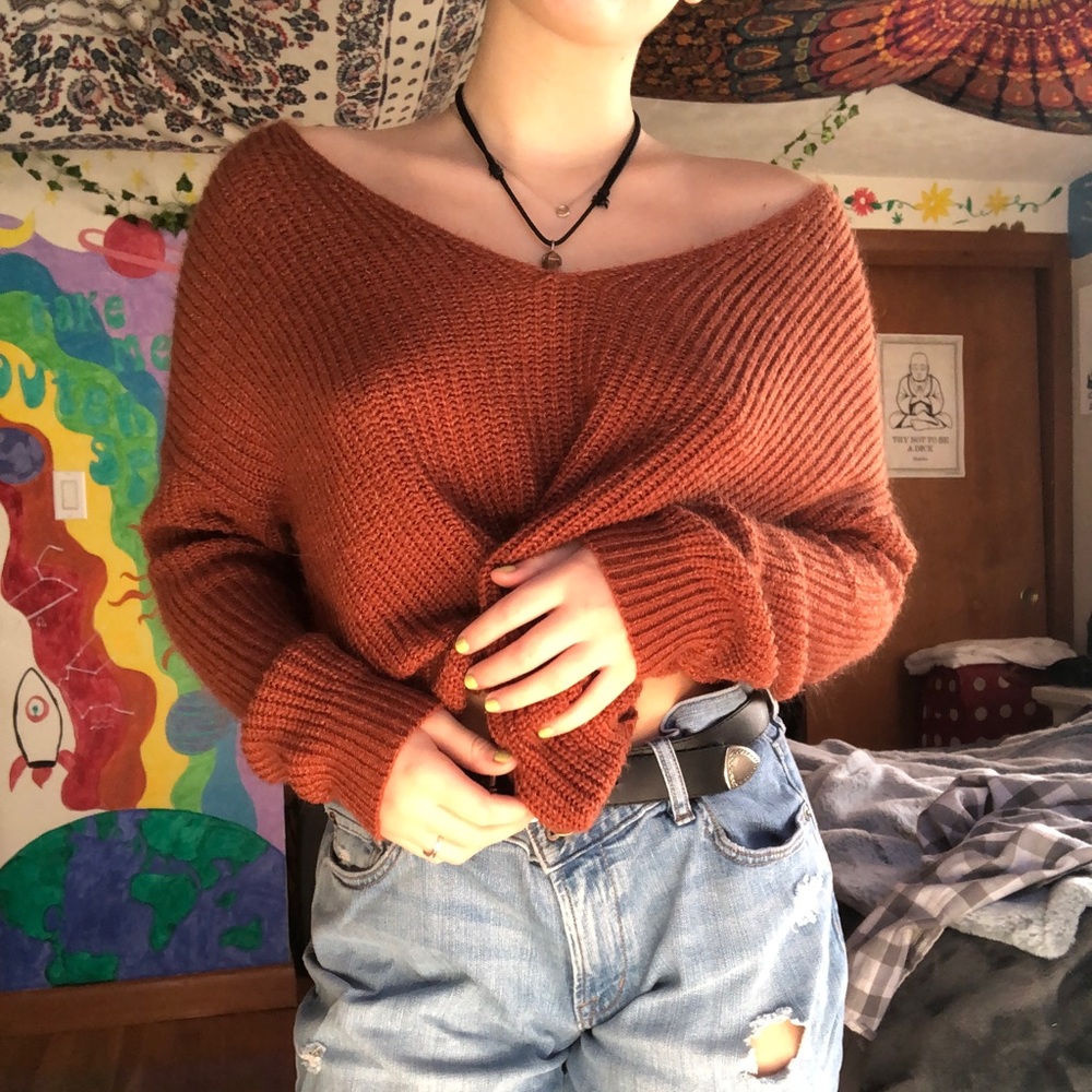 Orange Sweater